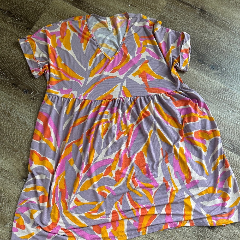 GEO PATTERN DRESS SIZE L